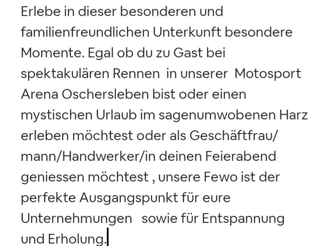 Fewo Am Grossen Bruch Oschersleben Exterior foto